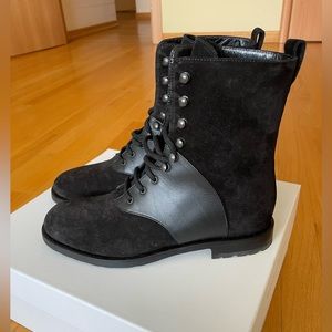 Manolo Blahnik - Pocola Leather Boots - size 8 /38- (New!!)